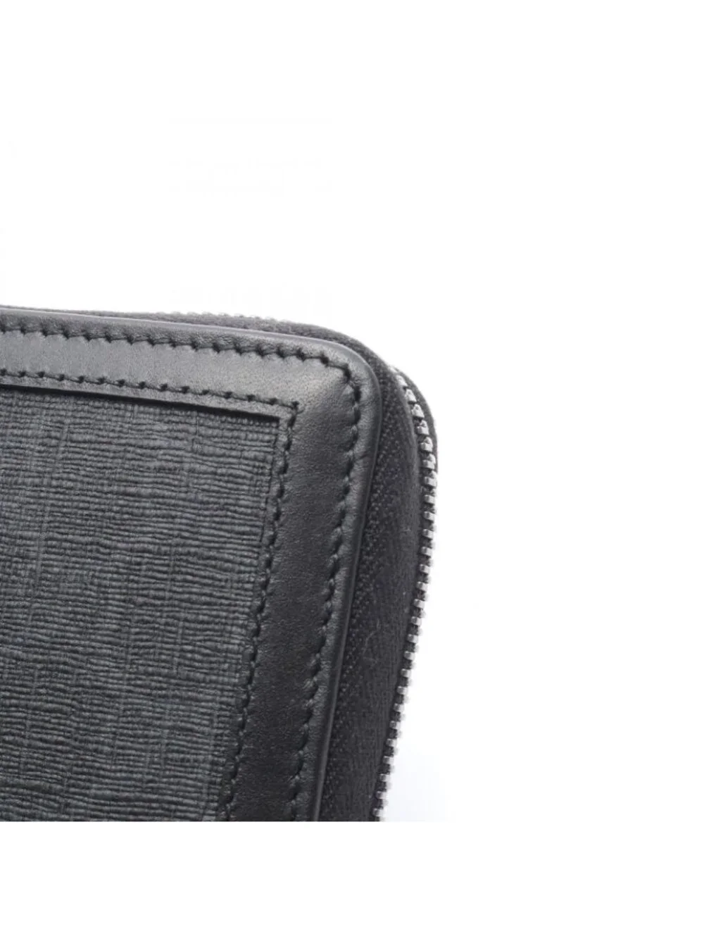 Gucci Round Wallet GG Supreme Black Leather